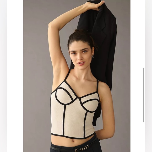 ANTHROPOLOGIE: Corset Bustier Top - Picture 4 of 5